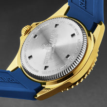 Load image into Gallery viewer, Revue Thommen Men's 'Diver' Blue Dial Blue Rubber Strap Swiss Automatic Watch 17571.2315