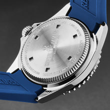 Load image into Gallery viewer, Revue Thommen Men's 'Diver' Blue Dial Blue Rubber Strap Swiss Automatic Watch 17571.2328