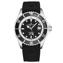 Load image into Gallery viewer, Revue Thommen Men's 'Diver' Black Dial Black Rubber Strap Swiss Automatic Watch 17571.2337