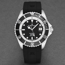 Load image into Gallery viewer, Revue Thommen Men's 'Diver' Black Dial Black Rubber Strap Swiss Automatic Watch 17571.2337