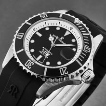 Load image into Gallery viewer, Revue Thommen Men's 'Diver' Black Dial Black Rubber Strap Swiss Automatic Watch 17571.2337