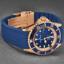 Load image into Gallery viewer, Revue Thommen Men's 'Diver' Blue Dial Blue Rubber Strap Swiss Automatic Watch 17571.2365