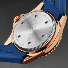 Load image into Gallery viewer, Revue Thommen Men's 'Diver' Blue Dial Blue Rubber Strap Swiss Automatic Watch 17571.2365