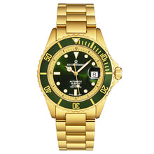 Load image into Gallery viewer, Revue Thommen Men's 'Diver' Green Dial Stainless Steel Bracelet Swiss Automatic Watch 17571.2414