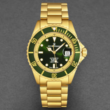 Load image into Gallery viewer, Revue Thommen Men's 'Diver' Green Dial Stainless Steel Bracelet Swiss Automatic Watch 17571.2414