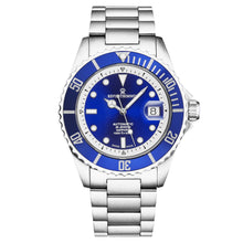 Load image into Gallery viewer, Revue Thommen Men's 'Diver' Blue Dial Stainless Steel Bracelet Swiss Automatic Watch 17571.2428