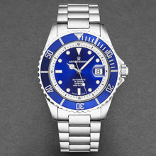 Load image into Gallery viewer, Revue Thommen Men's 'Diver' Blue Dial Stainless Steel Bracelet Swiss Automatic Watch 17571.2428
