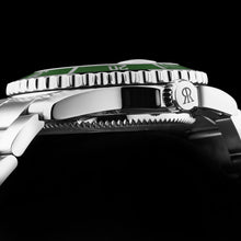 Load image into Gallery viewer, Revue Thommen Men's 'Diver' Green Dial Stainless Steel Bracelet Swiss Automatic Watch 17571.2429