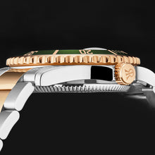 Load image into Gallery viewer, Revue Thommen Men's 'Diver' Green Dial Two-Tone Bracelet Swiss Automatic Watch 17571.2454