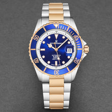 Load image into Gallery viewer, Revue Thommen Men's 'Diver' Blue Dial Two-Tone Bracelet Swiss Automatic Watch 17571.2455