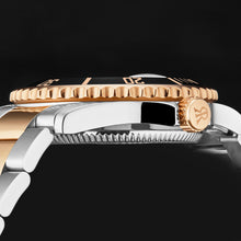 Load image into Gallery viewer, Revue Thommen Men's 'Diver' Black Dial Two-Tone Bracelet Swiss Automatic Watch 17571.2457