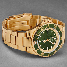 Load image into Gallery viewer, Revue Thommen Men's 'Diver' Green Dial Stainless Steel Bracelet Swiss Automatic Watch 17571.2464