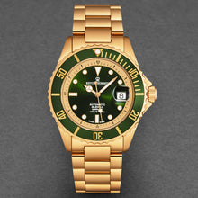 Load image into Gallery viewer, Revue Thommen Men's 'Diver' Green Dial Stainless Steel Bracelet Swiss Automatic Watch 17571.2464