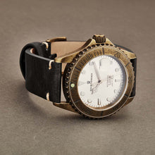 Load image into Gallery viewer, Revue Thommen Men's 17571.2582 'Diver' Silver Dial Black Leather Strap Date Automatic Watch