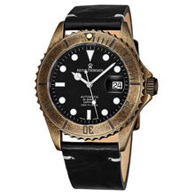 Load image into Gallery viewer, Revue Thommen 17571.2587 'Diver' Black Dial Black Leather Strap Date Automatic Watch