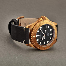 Load image into Gallery viewer, Revue Thommen Men's 1757.2597 'Diver' Black Dial Black Leather Strap Date Automatic Watch