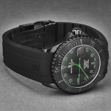 Load image into Gallery viewer, Revue Thommen Men's 'Diver' Black Dial Black Rubber Strap Swiss Automatic Watch 17571.2774