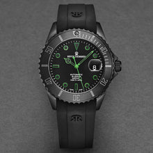 Load image into Gallery viewer, Revue Thommen Men's 'Diver' Black Dial Black Rubber Strap Swiss Automatic Watch 17571.2774