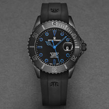 Load image into Gallery viewer, Revue Thommen Men's 'Diver' Black Dial Black Rubber Strap Swiss Automatic Watch 17571.2775