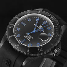 Load image into Gallery viewer, Revue Thommen Men's 'Diver' Black Dial Black Rubber Strap Swiss Automatic Watch 17571.2775