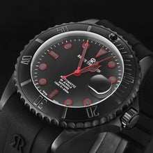 Load image into Gallery viewer, Revue Thommen Men's 'Diver' Black Dial Black Rubber Strap Swiss Automatic Watch 17571.2776