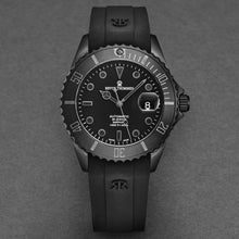 Load image into Gallery viewer, Revue Thommen Men's 'Diver' Black Dial Black Rubber Strap Swiss Automatic Watch 17571.2777
