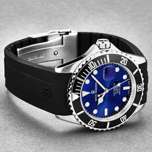 Load image into Gallery viewer, Revue Thommen Men's 'Diver' Blue Dial Rubber Strap Swiss Automatic Watch 17571.2823