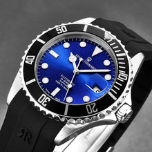 Load image into Gallery viewer, Revue Thommen Men's 'Diver' Blue Dial Rubber Strap Swiss Automatic Watch 17571.2823