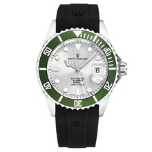Load image into Gallery viewer, Revue Thommen Men's 'Diver' Silver Dial Rubber Strap Swiss Automatic Watch 17571.2824