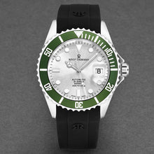 Load image into Gallery viewer, Revue Thommen Men's 'Diver' Silver Dial Rubber Strap Swiss Automatic Watch 17571.2824