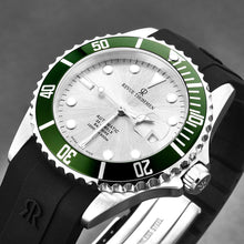 Load image into Gallery viewer, Revue Thommen Men's 'Diver' Silver Dial Rubber Strap Swiss Automatic Watch 17571.2824