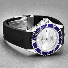 Load image into Gallery viewer, Revue Thommen Men's 'Diver' Silver Dial Rubber Strap Swiss Automatic Watch 17571.2825