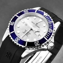 Load image into Gallery viewer, Revue Thommen Men's 'Diver' Silver Dial Rubber Strap Swiss Automatic Watch 17571.2825