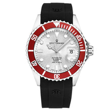 Load image into Gallery viewer, Revue Thommen Men's 'Diver' Silver Dial Rubber Strap Swiss Automatic Watch 17571.2826