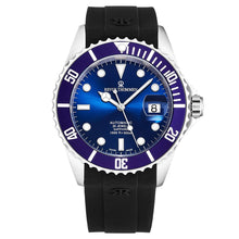 Load image into Gallery viewer, Revue Thommen Men's 'Diver' Blue Dial Rubber Strap Swiss Automatic Watch 17571.2828