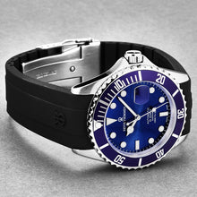 Load image into Gallery viewer, Revue Thommen Men's 'Diver' Blue Dial Rubber Strap Swiss Automatic Watch 17571.2828