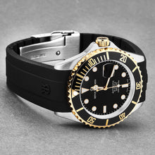Load image into Gallery viewer, Revue Thommen Men's 'Diver' Black Dial Black Rubber Strap Swiss Automatic Watch 17571.2847