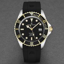 Load image into Gallery viewer, Revue Thommen Men's 'Diver' Black Dial Black Rubber Strap Swiss Automatic Watch 17571.2847