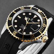 Load image into Gallery viewer, Revue Thommen Men's 'Diver' Black Dial Black Rubber Strap Swiss Automatic Watch 17571.2847