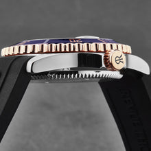 Load image into Gallery viewer, Revue Thommen Men's 'Diver' Blue Dial Black Rubber Strap Swiss Automatic Watch 17571.2855