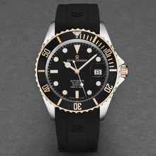 Load image into Gallery viewer, Revue Thommen Men's 'Diver' Black Dial Black Rubber Strap Swiss Automatic Watch 17571.2857