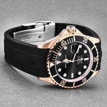 Load image into Gallery viewer, Revue Thommen Men's 'Diver' Black Dial Black Rubber Strap Swiss Automatic Watch 17571.2867