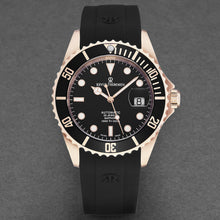 Load image into Gallery viewer, Revue Thommen Men's 'Diver' Black Dial Black Rubber Strap Swiss Automatic Watch 17571.2867