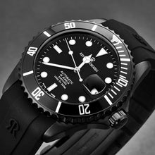 Load image into Gallery viewer, Revue Thommen Men's 'Diver' Black Dial Rubber Strap Swiss Automatic Watch 17571.2877