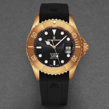 Load image into Gallery viewer, Revue Thommen Men's 'Diver' Black Dial Black Rubber Strap Bronze/Steel Automatic Watch 17571.2897