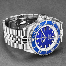 Load image into Gallery viewer, Revue Thommen Men's 'Diver' Blue Dial Stainless Steel Bracelet Swiss Automatic Watch 17571.2928