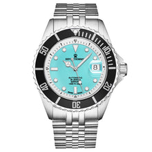 Load image into Gallery viewer, Revue Thommen Men's 'Diver' Green Dial Stainless Steel Bracelet Swiss Automatic Watch 17571.2931