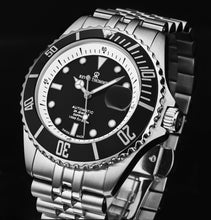 Load image into Gallery viewer, Revue Thommen Men's 'Diver' Black Dial Stainless Steel Bracelet Swiss Automatic Watch 17571.2937