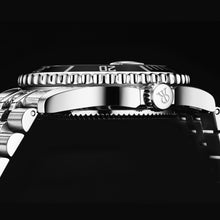 Load image into Gallery viewer, Revue Thommen Men's 'Diver' Red Dial Stainless Steel Bracelet Swiss Automatic Watch 17571.2938