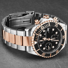 Load image into Gallery viewer, Revue Thommen Men's 17571.6157 'Diver' Black Dial Stainless Steel Chronograph Swiss Automatic Watch